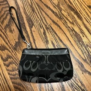 Coach Wristlet with Blue Liner